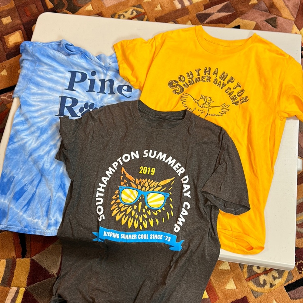 Set of 4 large camp tees